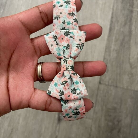 Unbranded Baby Girl’s 4-Piece Floral, Denim, Pink, Green Bow Headbands NB-12M - Picture 13 of 14